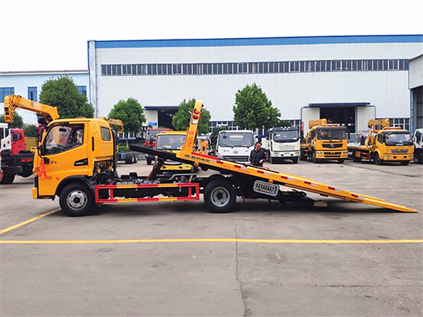 江淮V5一拖二藍牌清障車